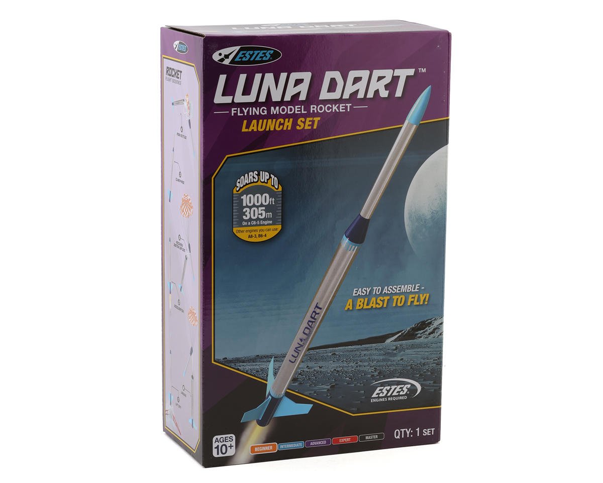 Estes Luna Dart Flying Model Rocket Launch Set